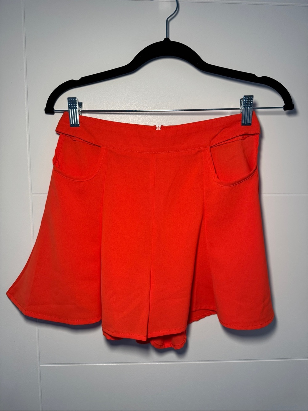Orange Flared Skort